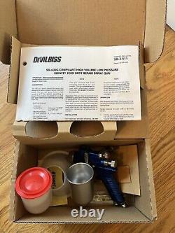 Pistolet à peinture DeVILBISS SRi-630G HVLP à alimentation gravitaire 1.0mm EN PARFAIT ÉTAT & ENSEMBLE COMPLET