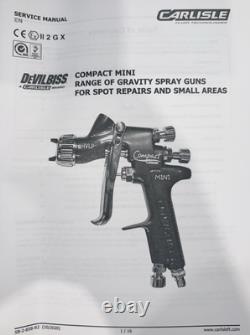 Pistolet à peinture Devilbiss Hvlp Comm-hs1-12 Compact Mini Hlvp 1.2