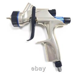 Pistolet à peinture HVLP Digital Basecoat Plus avec buse de 1,3 mm et godet de 600 ml (Argent)