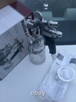 Pistolet à peinture HVLP Titan Maxum II en acier inoxydable à alimentation sous pression