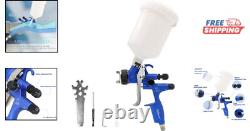 Pistolet à peinture HVLP polyvalent avec design léger et réservoir en aluminium de 600 ml