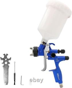 Pistolet à peinture HVLP polyvalent avec design léger et réservoir en aluminium de 600 ml