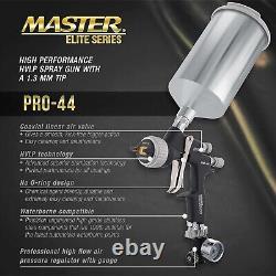 Pistolet à peinture HVLP série PRO-44 Master Elite haute performance avec buse de 1,3 mm