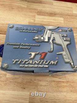 Pistolet à peinture Sharpe Titanium T1-HVLP TI. Utilisé quelques fois. BIEN.