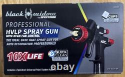 Pistolet à peinture Spectrum Black Widow HVLP avec contrôle du ventilateur arrière (59825). Livraison gratuite.