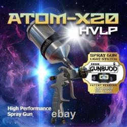 Pistolet à peinture auto ATOM X20 HVLP Base/Clearcoat + GunBudd GRATUIT