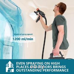 Pistolet à peinture électrique HVLP Tilswall 800 W gris foncé