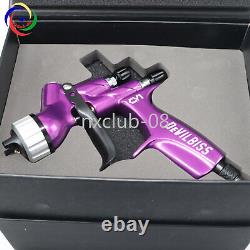 Pistolet de peinture Devilbiss HVLP 600 ML Violet CV1 avec buse de 1,3 mm - Outil de peinture pour voiture