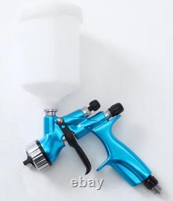 Pistolet de peinture pour voiture HVLP bleu CV1 1,3mm buse 600ML Spray Gun