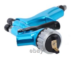 Pistolet de peinture pour voiture HVLP bleu CV1 1,3mm buse 600ML Spray Gun