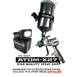 Pistolet de pulvérisation HVLP Atom X27 pour carrosserie automobile, applicateur de peinture professionnelle pour voitures