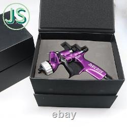 Pistolet de pulvérisation HVLP Devilbiss avec buse de 1,3 mm et réservoir de peinture de 600 ml pour voiture, couleur violette CV1