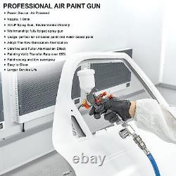 Pistolet de pulvérisation HVLP mini, pistolet de pulvérisation de peinture à compresseur d'air avec buse de 1,0 mm