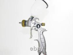 Pistolet de pulvérisation d'air Atom X16 HVLP avec alimentation par gravité et lumière LED Gunbudd GRATUITE
