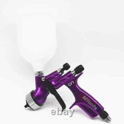 Pistolet de pulvérisation de peinture HVLP CV1 Devilbiss avec buse de 1,3 mm pour voiture violette