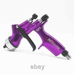 Pistolet de pulvérisation de peinture HVLP CV1 Devilbiss avec buse de 1,3 mm pour voiture violette