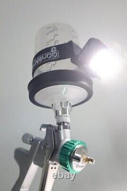 Pistolet de pulvérisation professionnel HVLP ATOM X27 à solvant/eau avec GUNBUDD LIGHT GRATUIT