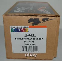 Pistolet pulvérisateur Devilbiss DrD HVLP et tasse 802981