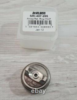 Pistolet pulvérisateur Devilbiss SRI HVLP avec buse d'air Aircap NEUF SRI-407-205.