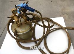 Pistolet pulvérisateur HVLP Binks Mach 1 et pot sous pression d'occasion