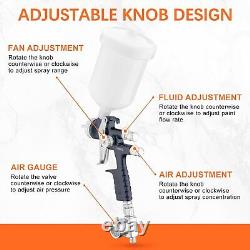 Pistolet pulvérisateur HVLP professionnel avec buse de 1.8mm et godet de 600 cc.