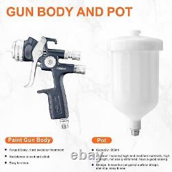 Pistolet pulvérisateur HVLP professionnel avec buse de 1.8mm et godet de 600 cc.