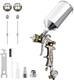 Pistolet Pulv&eacute;risateur &agrave; Air Hvlp 1000 Ml &agrave; Gravit&eacute;, Buses De 1,4/1,8 Mm, Acier Inoxydable