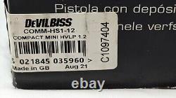 Pistolet pulvérisateur compact mini HVLP DEVILBISS avec buse de fluide de 1,2 mm COMM-HS1-12