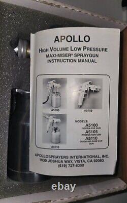 Pistolet pulvérisateur de peinture Apollo HVLP Super AP5110 + Pot sous pression