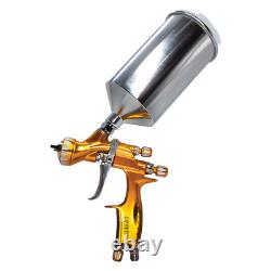 Pistolet pulvérisateur de peinture KOTA Gold Edition HVLP avec buse de 1,3 mm ou 1,4 mm (avec godet)