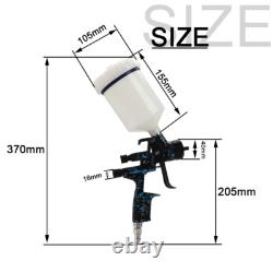 Pistolet pulvérisateur de peinture à air HVLP à gravité pour automobile, réparation de peinture de voiture, 1,3 mm