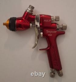 Pistolet pulvérisateur rouge HVLP Jaguar J100H avec godet de C. A. Technologies