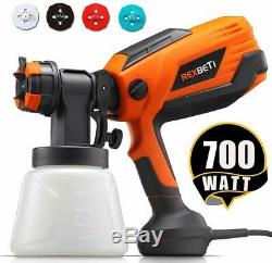 Rexbeti 700watt Haute Puissance Pulvérisateur De Peinture, 1000 ML / Min Hvlp Pistolet Électrique Accueil