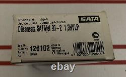 SATA Jet 90-2 New Boxed Nozzle Set 1,3 Hvlp Obsolète Nla De SATA Rare Find