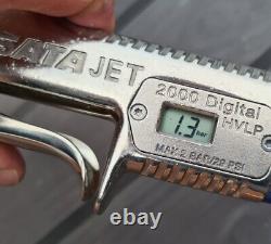 SATA Satajet 2000 B 1.3 Pistolet À Spray Numérique Hvlp Avec Tout Nouveau Pulvérisateur Pot De Tasse