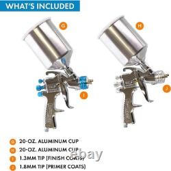 Set de pistolet à peinture HVLP DeVilbiss StartingLine 802343 pour retouche auto
