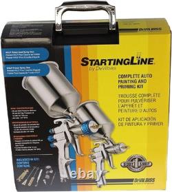 Set de pistolet à peinture HVLP DeVilbiss StartingLine 802343 pour retouche auto