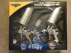 Titan Vaper 4pc Triple Set Up Set De Pistolet À Peinture Hvlp