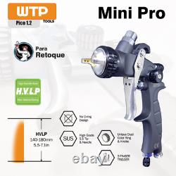 Wtp Mini Pro 1.2 Hvlp Pistolet À Pulvérisation Profesionnelle Clair/couleur Et Petites Surfaces